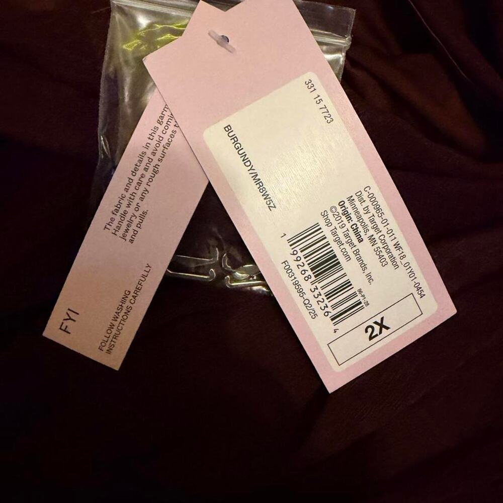 Women's Ruched Ruffle Tube Mini Dress, Size 2X - Picture 2 of 4
